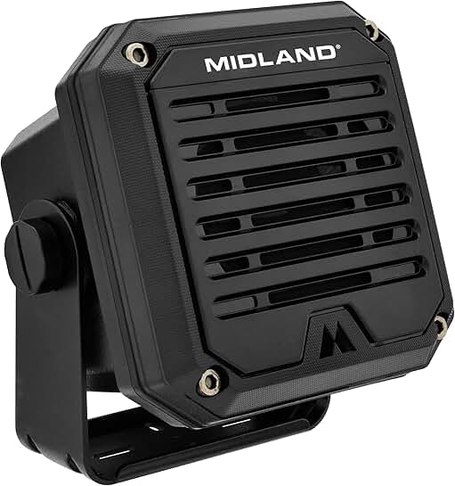 Heavy-Duty 20W External Speaker with Swivel Base