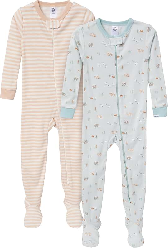 Unisex Baby Footed Pajamas Pack