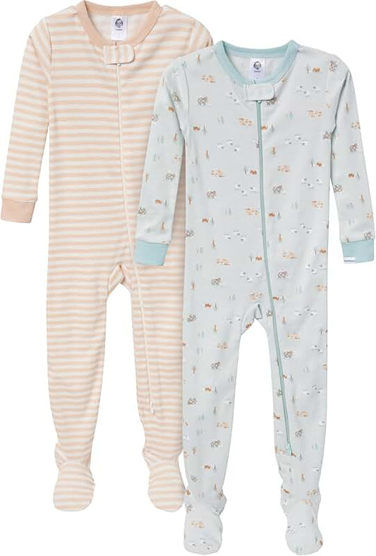 Unisex Baby Footed Pajamas Pack