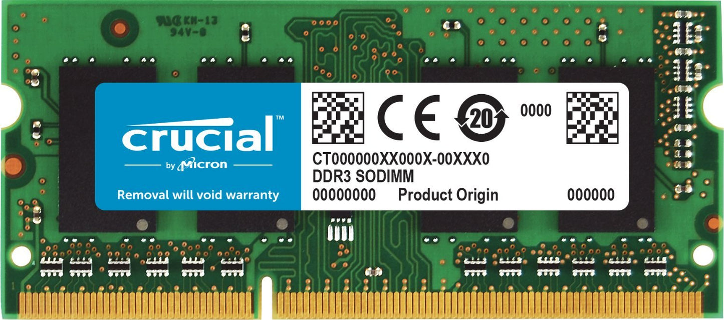 RAM 8GB DDR3 1600 MHz CL11 Laptop Memory CT102464BF160B