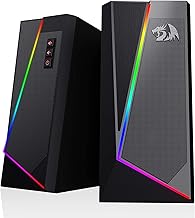 RGB Desktop Speakers with 2.0 Stereo Sound and Volume Control
