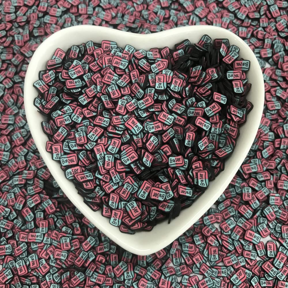 Soft Clay Delights 50g Rubber Slices for Resin Nail Art, Slime, Cake