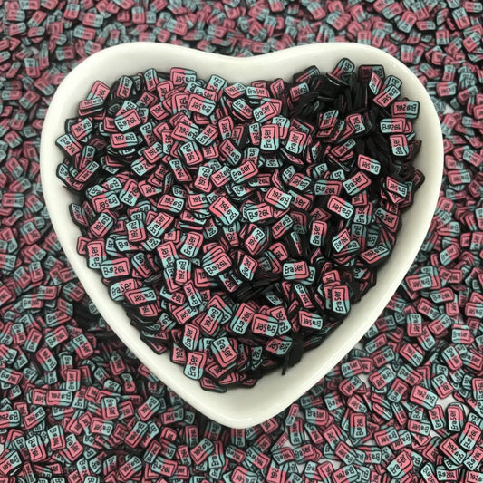 Soft Clay Delights 50g Rubber Slices for Resin Nail Art, Slime, Cake