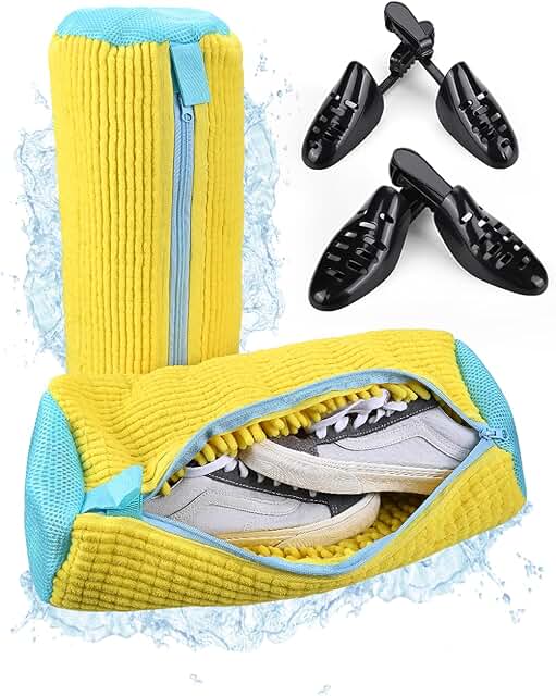 2-Piece Shoe Washing Bags with Shoe Trees