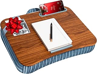 Designer lap desk with phone holder and device ledge