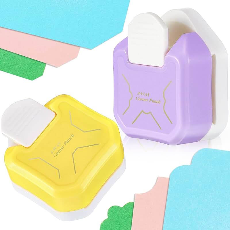 2-Piece Corner Punch Set for Crafts and Scrapbooking