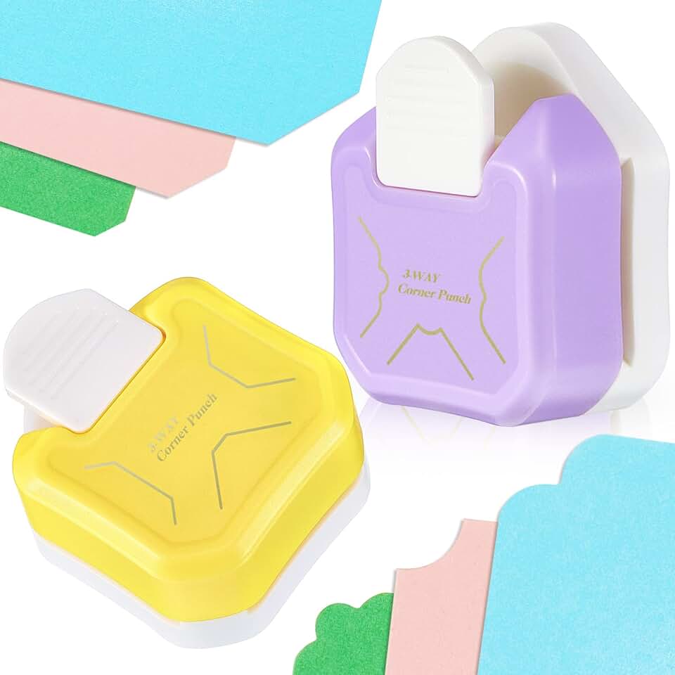 2-Piece Corner Punch Set for Crafts and Scrapbooking