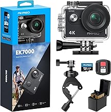 Action Camera with MicroSD Card and Mounts Bundle