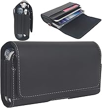 Dual Phone Leather Holster Case for Galaxy and iPhone Models
