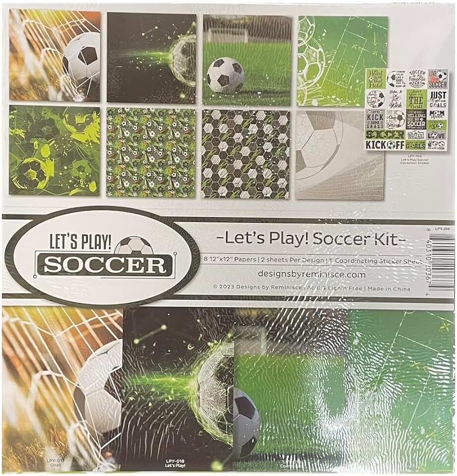Let's Play Soccer Scrapbook Collection Kit