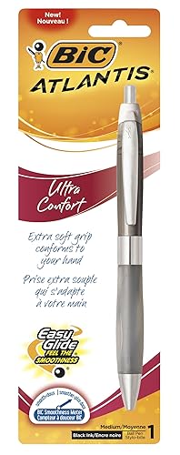 Retractable ballpoint pen with assorted colors, medium point