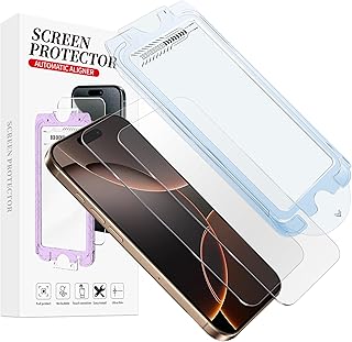Two Tempered Glass Screen Protectors for iPhone 16 Pro Max