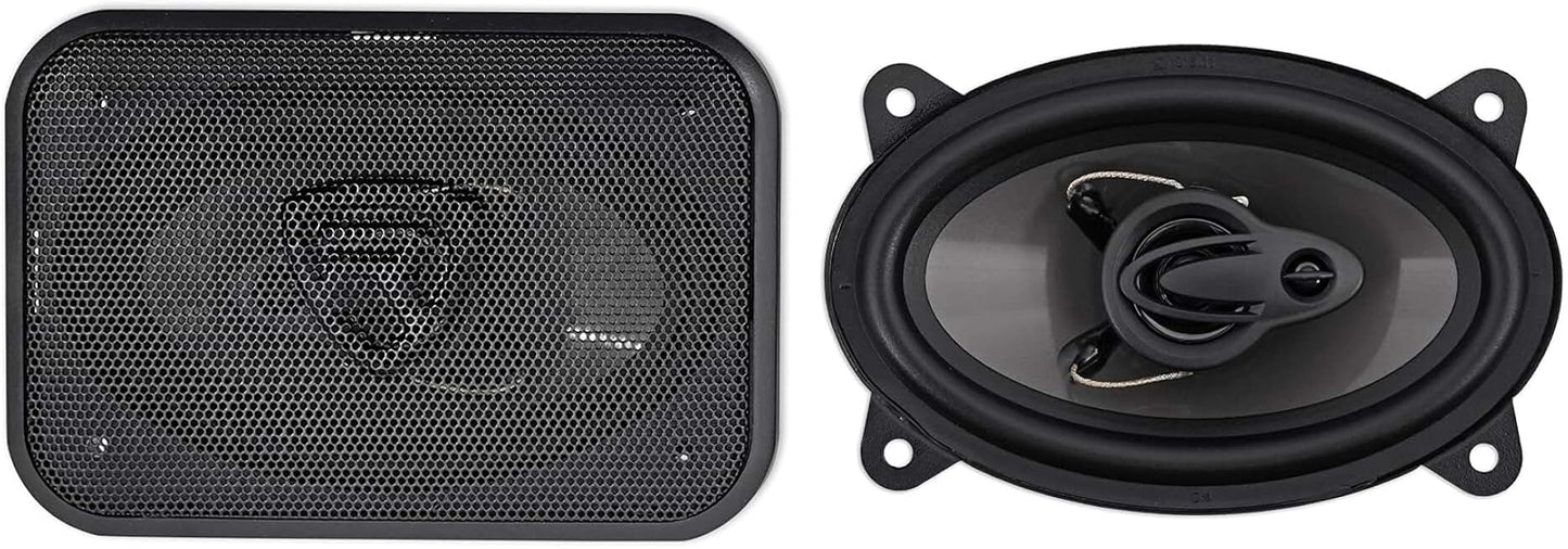 4x6" 3-Way Car Speakers with Rich Bass