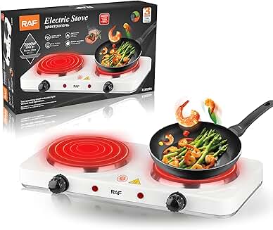 Double Electric Hot Plate for Home and Travel