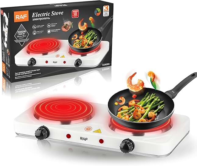 Double Electric Hot Plate for Home and Travel