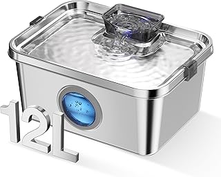 Large Stainless Steel Water Fountain for Pets