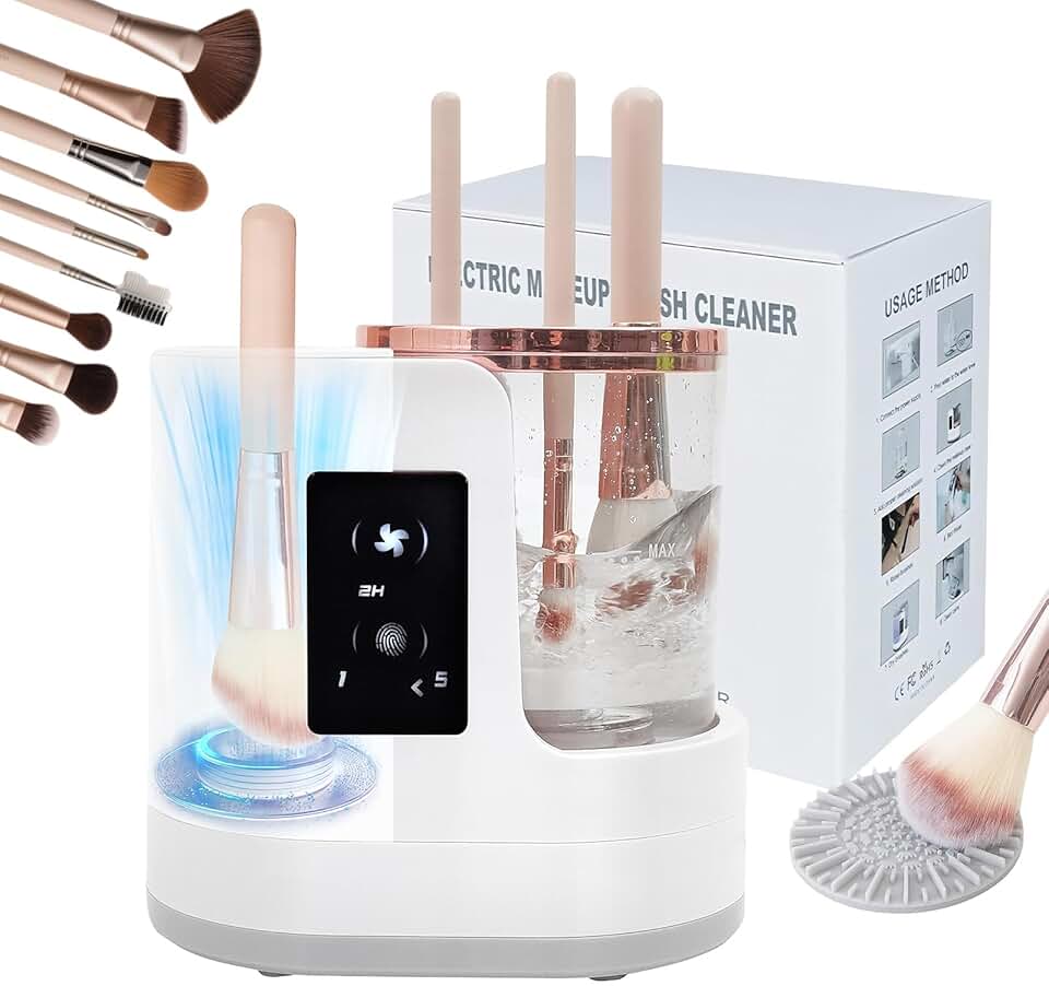 Automatic 3-in-1 Electric Makeup Brush Cleaner