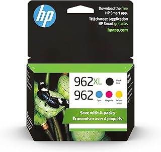 Cyan, Magenta, Yellow, and Black Ink Cartridges (4-Pack)
