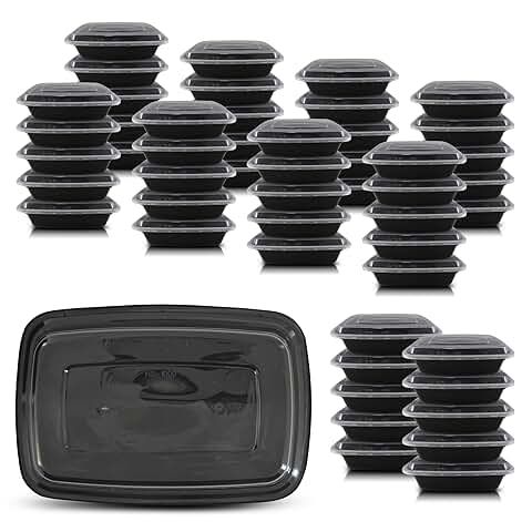 50 Reusable 32 oz Freezer Meal Prep Containers
