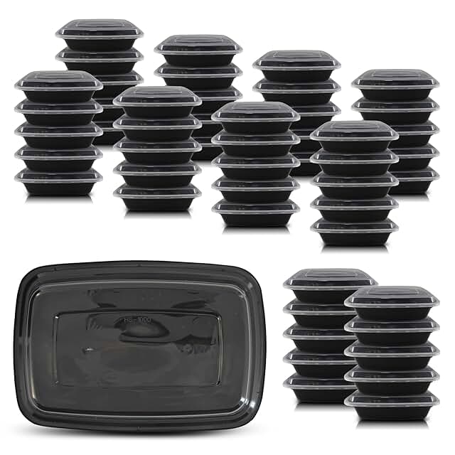 50 Reusable 32 oz Freezer Meal Prep Containers