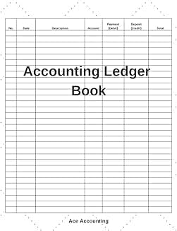 Simple Accounting Ledger Notebook for Bookkeeping