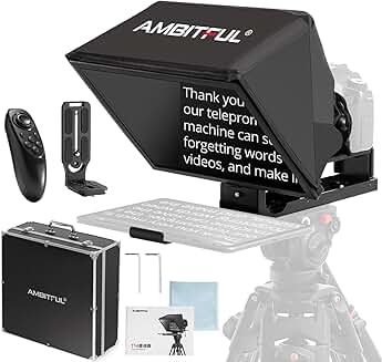 14-inch Teleprompter for Camera, iPad, Android, Smartphone
