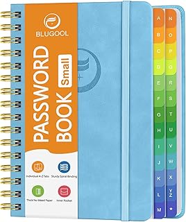 Small Password Book with Alphabetical Tabs