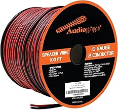 100 ft 10 Gauge Red and Black Stranded Speaker Wire