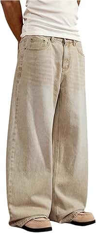 Men's Vintage Loose Fit Straight Leg Jeans