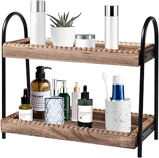 Two-Tier Bathroom and Kitchen Countertop Organizer