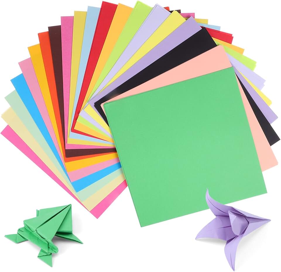 200 Origami Papers in 20 Colors for Crafts