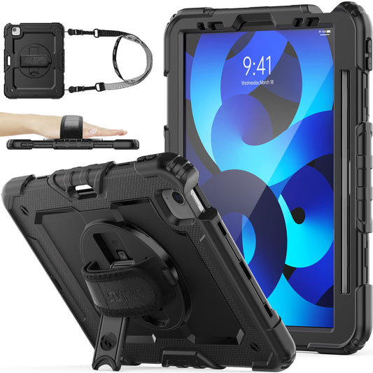 iPad Air 4th/5th and Pro 11 Case with Screen Protector and Pen Holder
