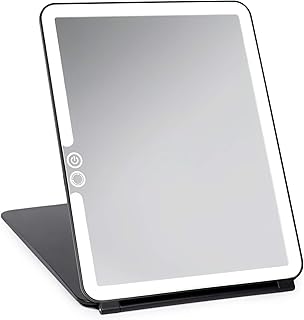 Eclipse LED Travel Makeup Mirror with 3 Light Colors