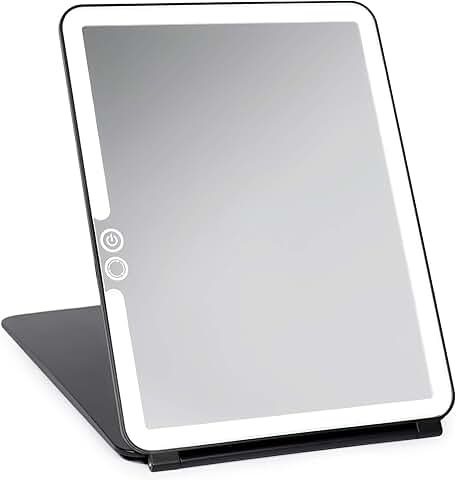 Eclipse LED Travel Makeup Mirror with 3 Light Colors