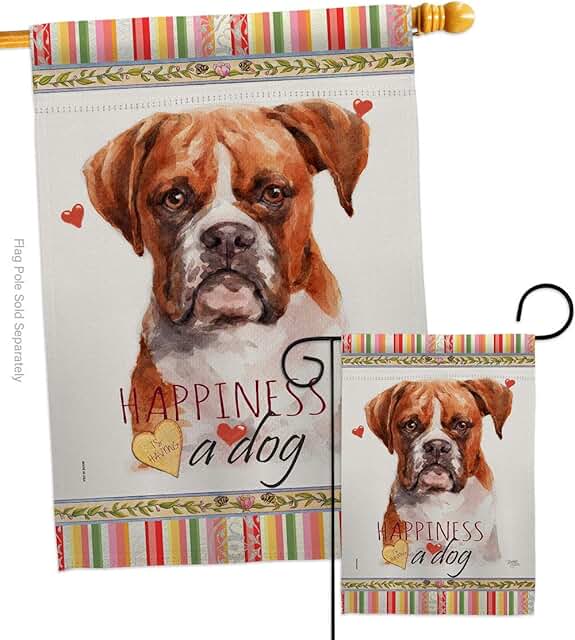 Dog and Puppy Garden House Flag Set