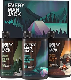 Men's Body Wash Gift Set with 3 Winter Scents