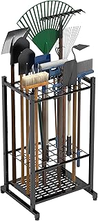 Heavy Duty Steel Garden Tool Organizer for Yard Storage