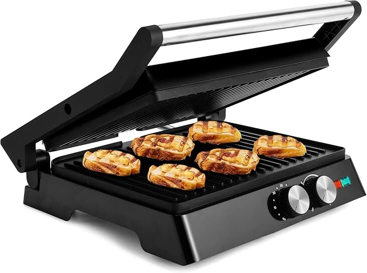 2-in-1 Panini Press and Indoor Grill