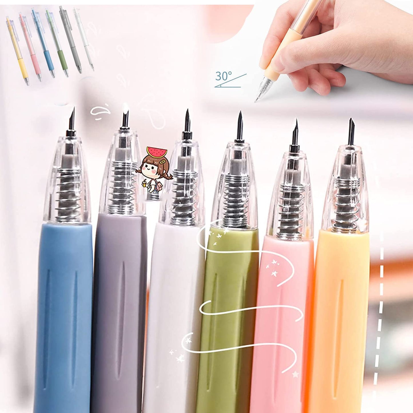 CraftyCut Pen Knife Set 6pcs for Crafts and Scrapbooking