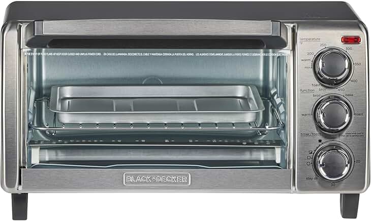 4-Slice Convection Oven in Stainless Steel