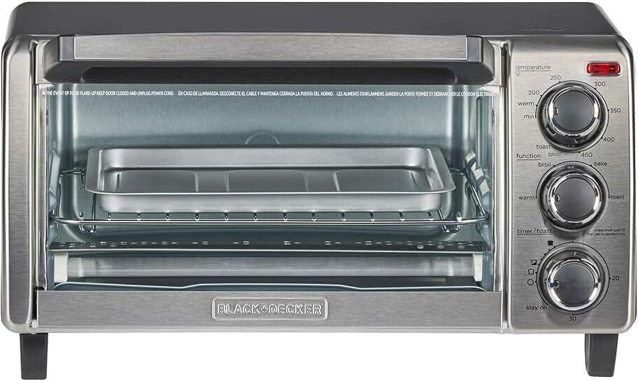 4-Slice Convection Oven in Stainless Steel