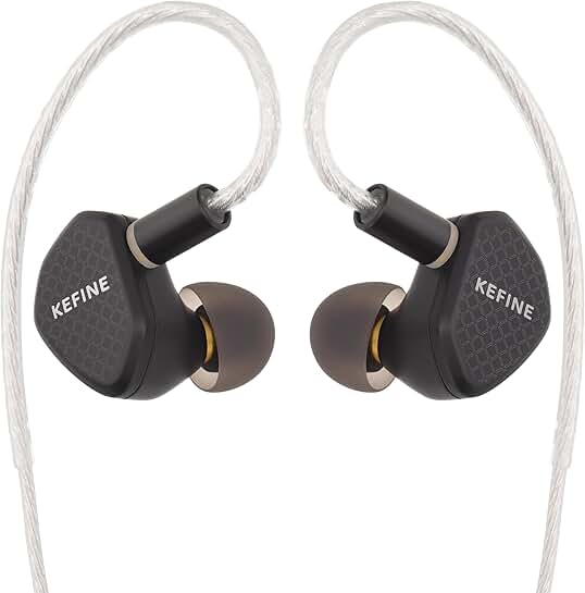 High-Fidelity Wired Earphones with 10mm Driver and Detachable Cable