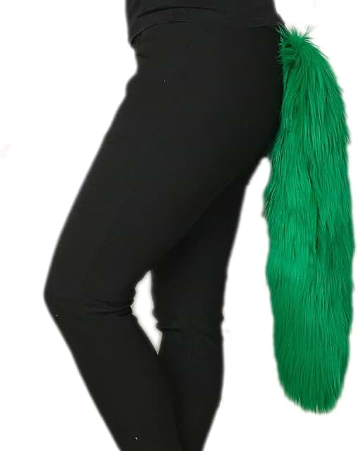 Long Faux Fur Animal Tail for Costumes and Play