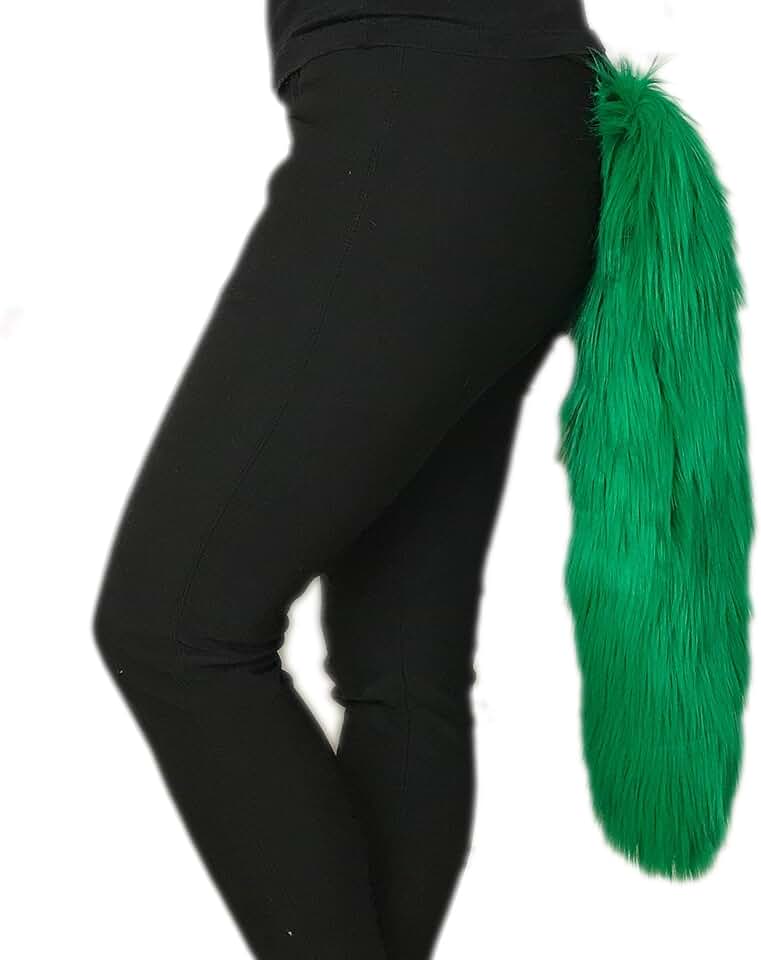 Long Faux Fur Animal Tail for Costumes and Play