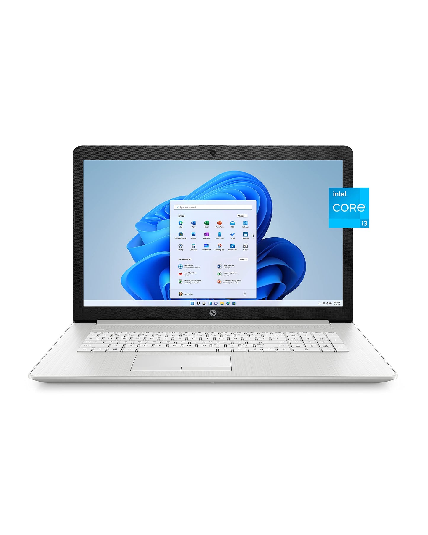 17 Laptop PC, 11 Generation Intel Core, 4 GB RAM, 256 GB SSD, UHD Graphics, 17.3" HD+ Display, Windows 11 Home, Wi-Fi & Bluetooth Combo, 7 Ports, Long Battery Life, HD Webcam (17-by4025nr, 2022)
