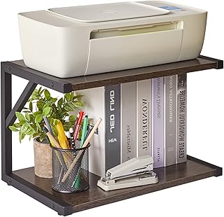 Two-Tier Desktop Printer and Organizer Shelf