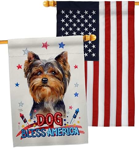 Patriotic Dog House Flag Pack for Garden or Yard