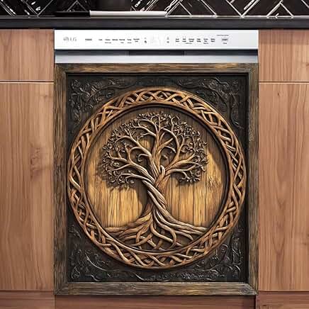 Wooden Tree of Life Door Magnet for Home Appliances