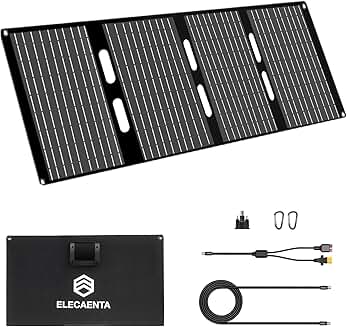 Portable 60W Waterproof Foldable Solar Panel for Camping