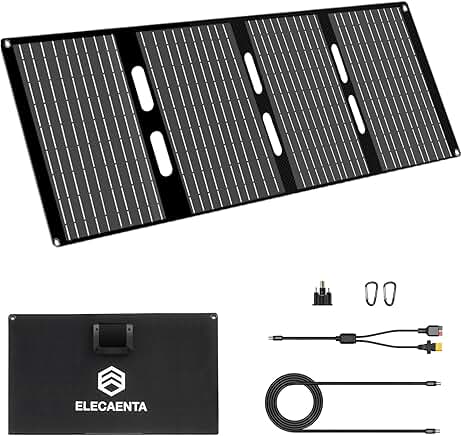 Portable 60W Waterproof Foldable Solar Panel for Camping